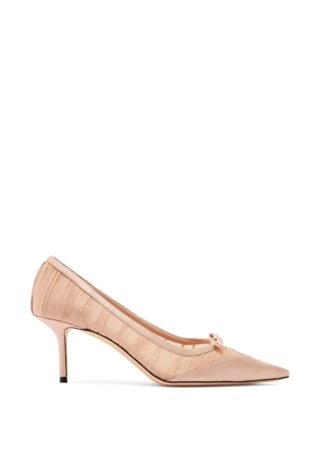 Jimmy Choo Love Mesh pointed pumps - Neutrals