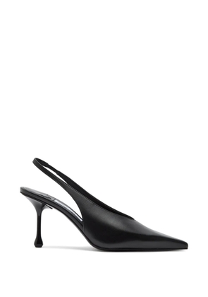 Jimmy Choo Isa leather slingback pumps - Black