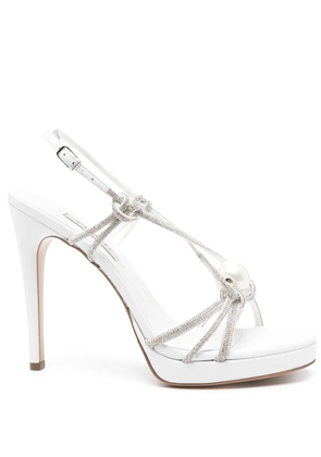 Casadei metallic heeled sandals - Silver