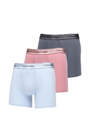 Calvin Klein logo-waistband boxers set (set of three) - Blue