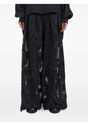 Nostra Santissima Vulpecula wide trousers - Black