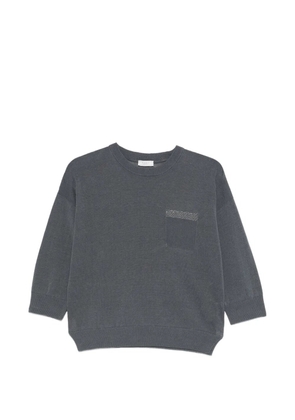 Peserico pocket sweater - Grey