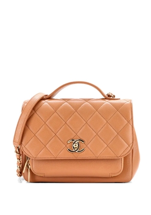 CHANEL Pre-Owned Business Affinity Flap Bag Quilted Caviar Small shoulder bag - Brown