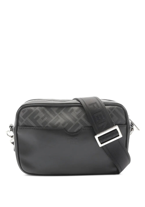 Fendi Pre-Owned 2010s Zucca-pattern messenger bag - Black