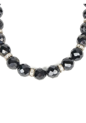Vintage beaded necklace - Black
