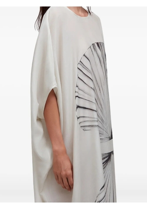 Osklen shell-print dress - White