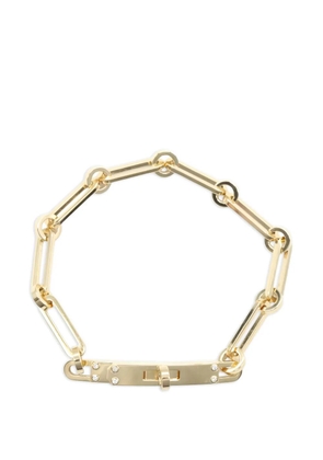 Hermès Pre-Owned 20120s PM Kelly Chain diamond bracelet - Gold