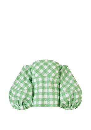 Rosie Assoulin balloon sleeve blouse - Green