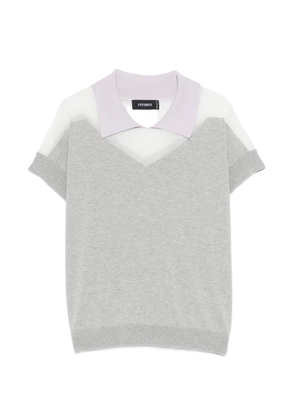 Cividini polo-collar T-shirt - Grey