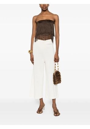 Bless Dara fringed top - Brown