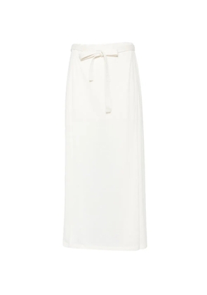 TOTEME tie-waist midi skirt - Neutrals