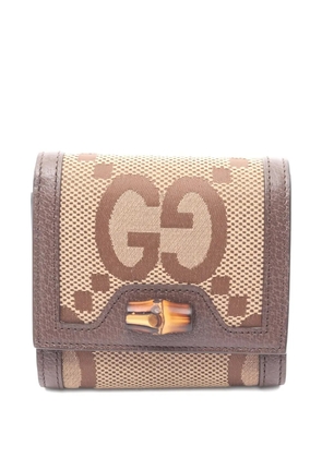 Gucci Pre-Owned 2010s Jumbo GG-detail wallet - Neutrals