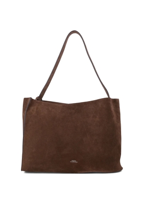 Studio Nicholson Reflection suede tote bag - Brown