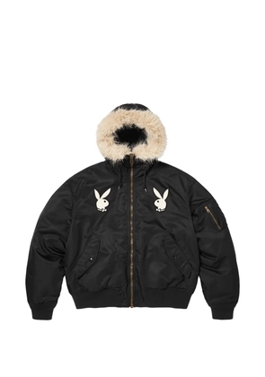 Supreme x Playboy logo-appliqué jacket - Black