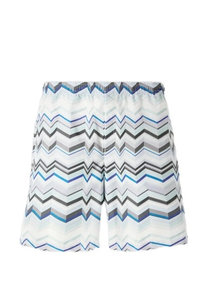 Missoni chevron-pattern drawstring shorts - White