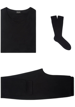 Zegna lyocell pajama set - Black