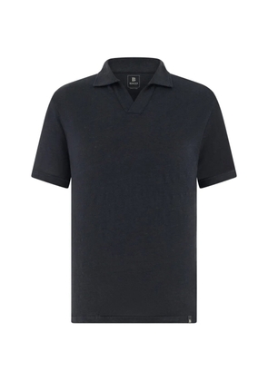 Boggi Milano open-collar T-shirt - Blue