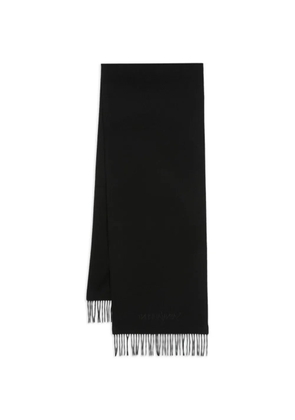 Saint Laurent fringed scarf - Black