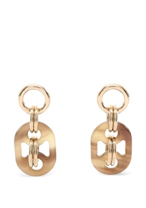 Hermès Pre-Owned 2010s PM Eurydice buffalo horn earrings - Gold
