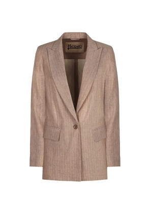 Herno single-breasted blazer - Neutrals