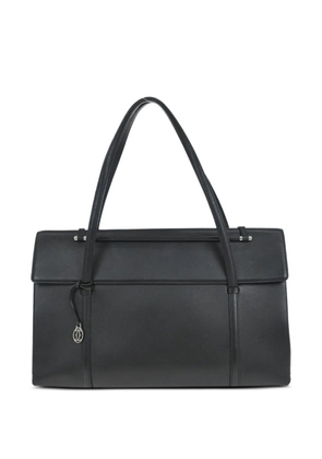 Cartier 1990s Cabochon leather handbag - Black