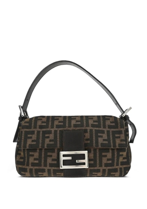 Fendi Pre-Owned 2000 Zucca Mamma Baguette shoulder bag - Black