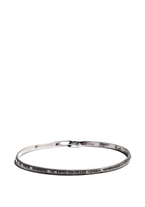 WERKSTATT:MÜNCHEN Bangle Hook Lyrics bracelet - Silver