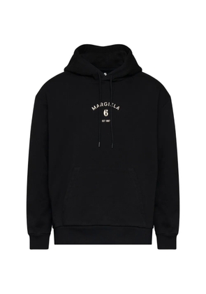 MM6 Maison Margiela logo-print hoodie - Black