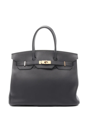 Hermès Pre-Owned 2020 35 Birkin leather tote bag - Black
