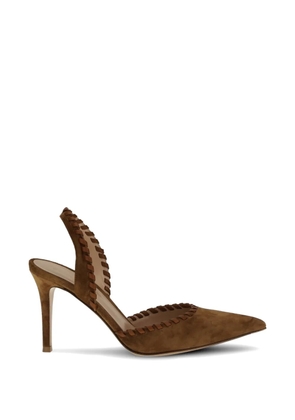 Gianvito Rossi Zaira suede pumps - Brown