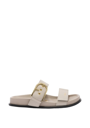Furla Solea buckle strap leather sandals - Neutrals