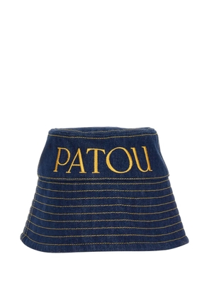 Patou logo-detail bucket hat - Blue
