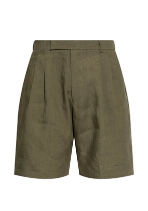 Paul Smith pleated tailored shorts - Green