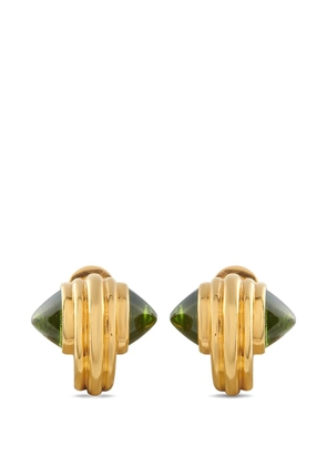 Bvlgari Pre-Owned Tronchetto peridot earrings - Gold