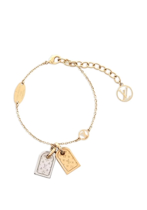 Louis Vuitton Pre-Owned 2018 GG nanogram charm bracelet - Gold