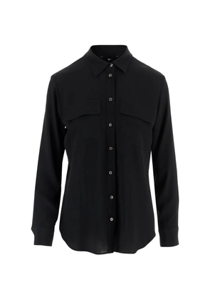 F.It chest-pocket shirt - Black