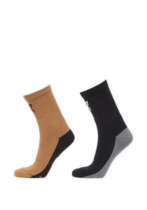 On logo-detail socks (set of two) - Black