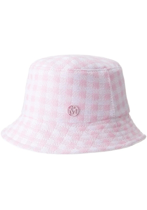 Maison Michel Jason check-print bucket hat - Pink