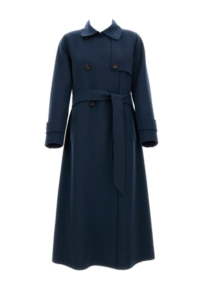 'S Max Mara wool belted double-breasted coat - Blue
