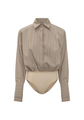 moms pants striped blouse - Neutrals