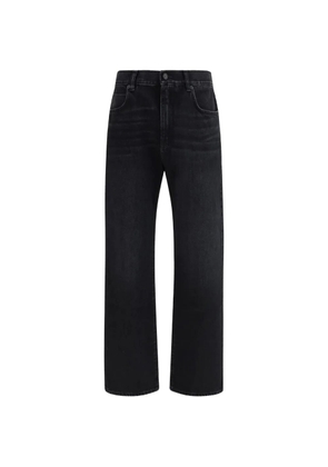 Balmain wide-leg cotton jeans - Black
