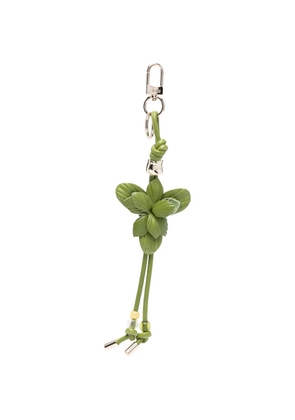 Maje flower-appliqué keyring - Green