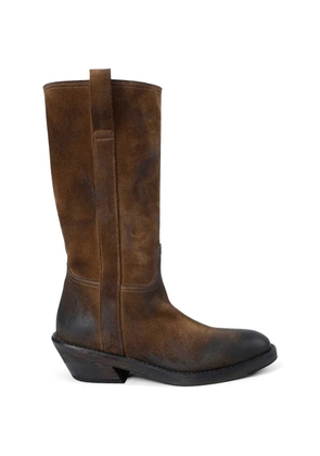Ann Demeulemeester Laxit suede boots - Brown