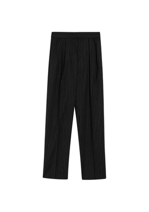 Max Mara pinstriped wool trousers - Black