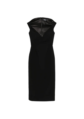 Solace London Monica V-neck midi dress - Black