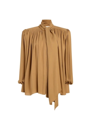 KHAITE Vali top - Brown