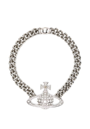 Vivienne Westwood Pre-Owned Orb crystal necklace - Silver