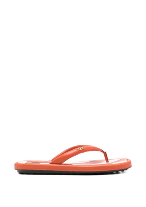 Tod's stripe detail flip flops - Orange