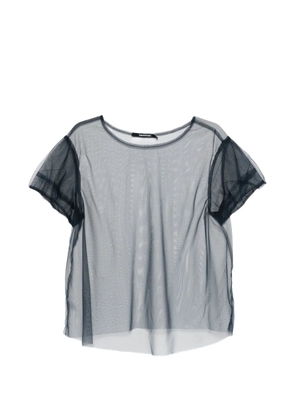SUSANNE BOMMER sheer short-sleeve T-shirt - Blue