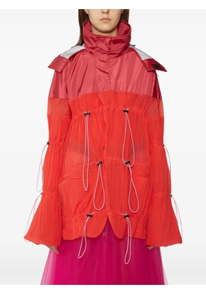 BEN TAVERNITI drawstring coat - Red